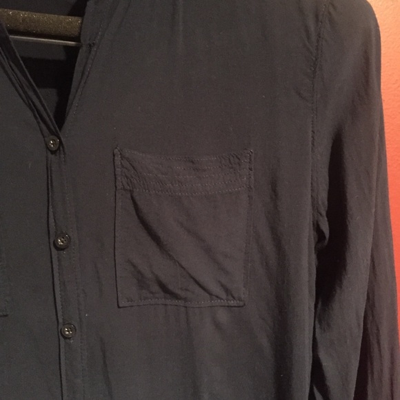 Aeropostale Collarless Casual Button down Shirt - Picture 2 of 5